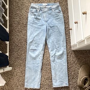 Abercrombie and fitch curve love, 90s straight ultra high rise (31|12r)